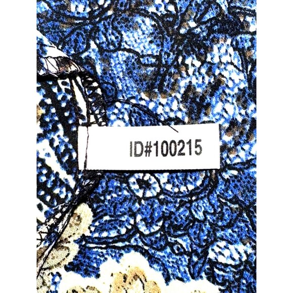 7Th Avenue Design Studio Large Cold Shoulder Tunic Top Paisley Animal Print Chic - Picture 12 of 13